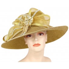 Mujer&apos;s Church Hat  Derby hat  Silver  Gold  9305  eb-52548985